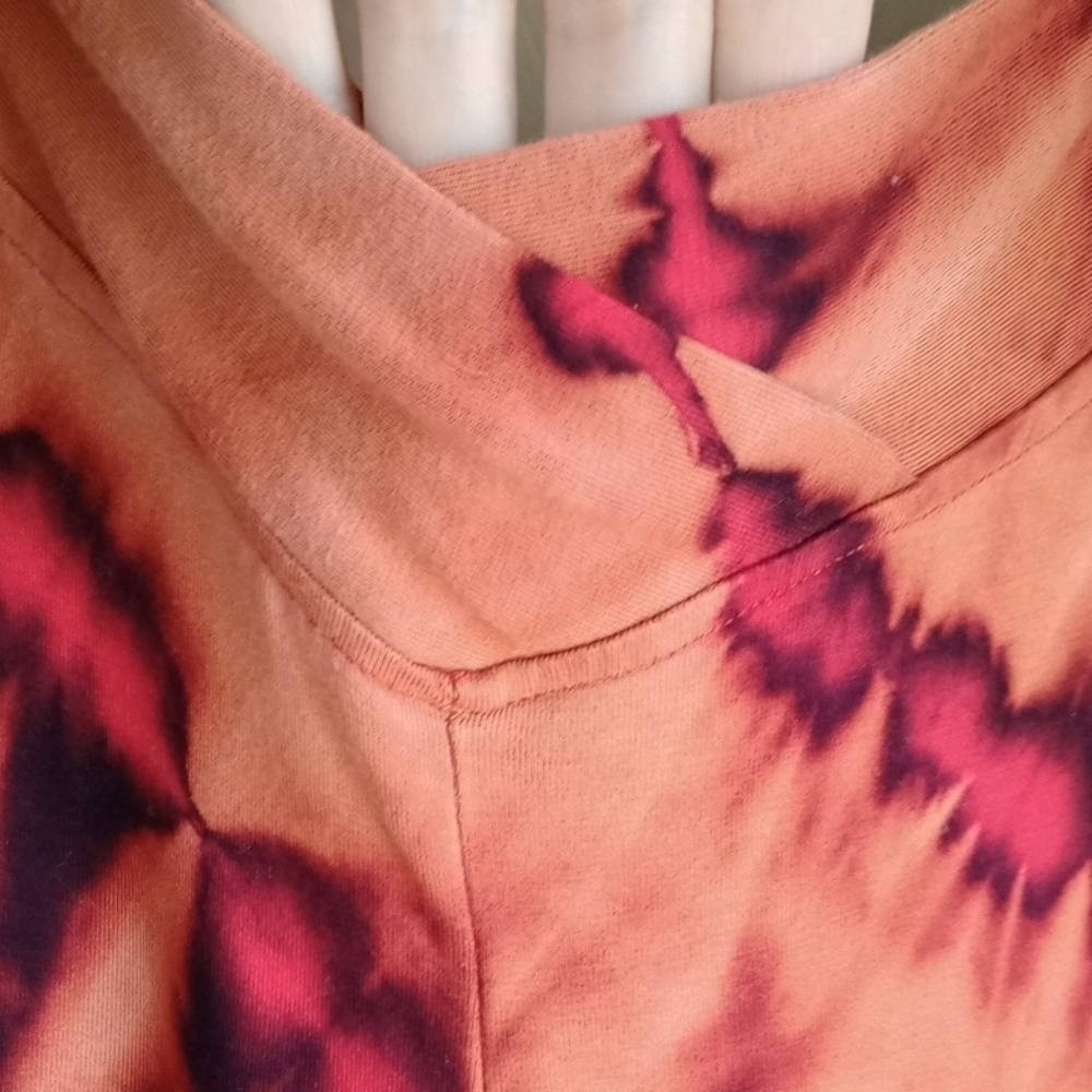 EARTHBOUND Fiery Tie-Dye Pants Wide Leg Flare Size XL - Picture 6 of 9